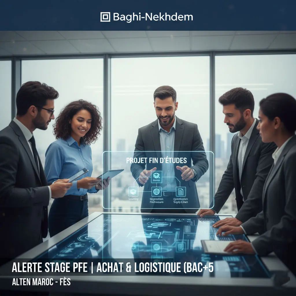 Stage PFE Achats Logistique Supply Chain ALTEN Maroc Fès BAC+5 Ingénierie