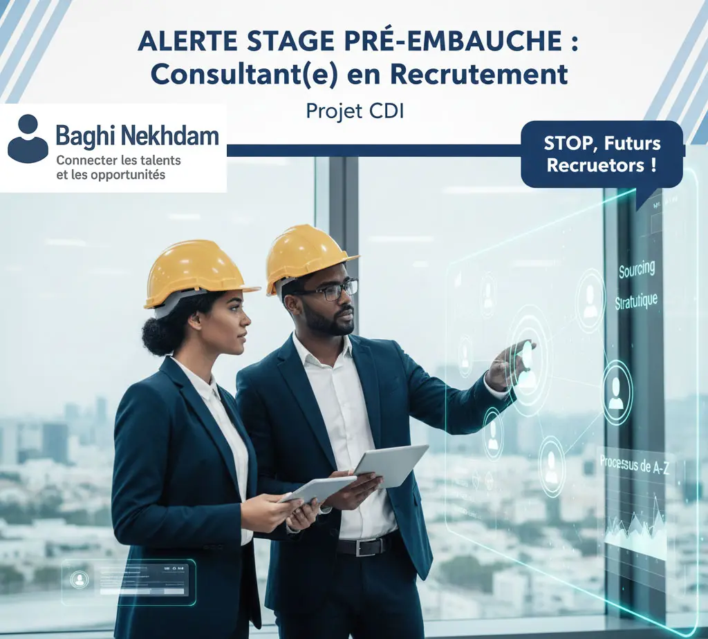 Stage Pré-Embauche : Consultant(e) en Recrutement (H/F) – Sourcing & Entretiens (Objectif CDI)